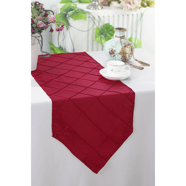 Red Table Runner Dining Table Decor Brocade Runner for Wedding Party Tablecloth 